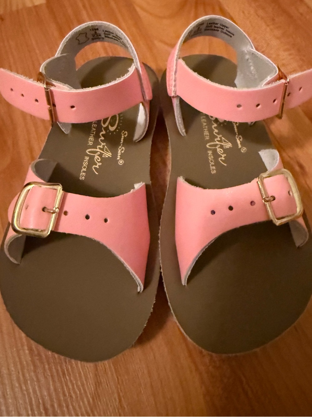 Kids Adjustable Pink Buckle Sandals